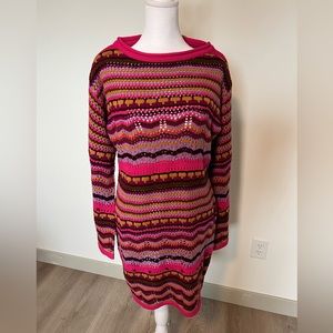 Vici Doll Fuchsia Knit Dress Size Small